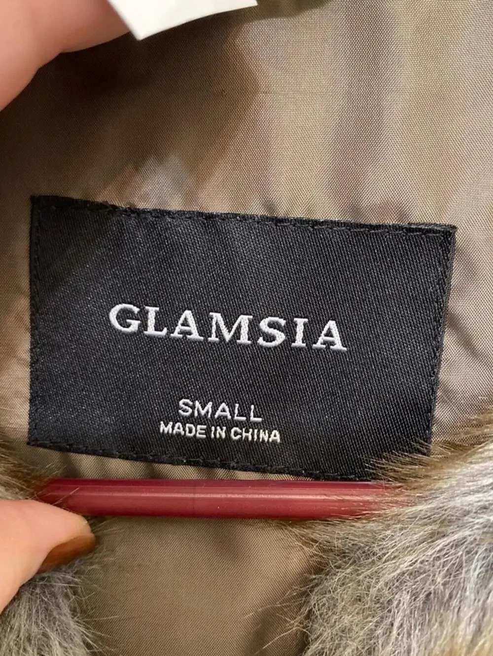 Glamsia Faux Fur Vest in Brown